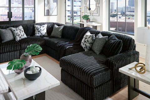 Midnight-Madness 4-piece Sectional Sofa Set