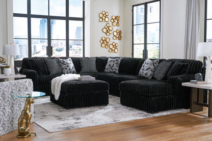 Midnight-Madness 4 piece Sectional Sofa Set