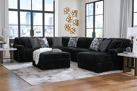 Midnight-Madness 4 piece Sectional Sofa Set