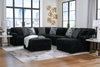 Midnight-Madness 4 piece Sectional Sofa Set
