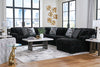 Midnight-Madness 4 piece Sectional Sofa Set