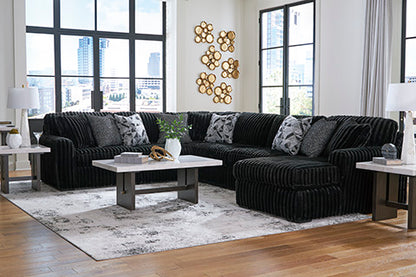 Midnight-Madness 4 piece Sectional Sofa Set