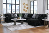 Midnight-Madness 4 piece Sectional Sofa Set