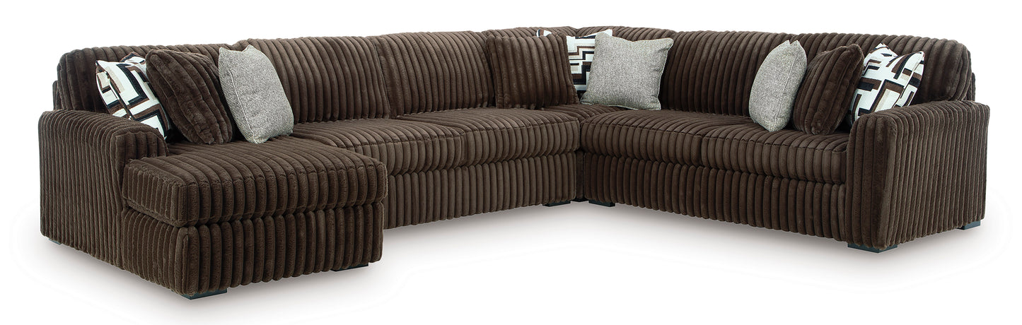 Midnight-Madness 4 piece Sectional Sofa Set