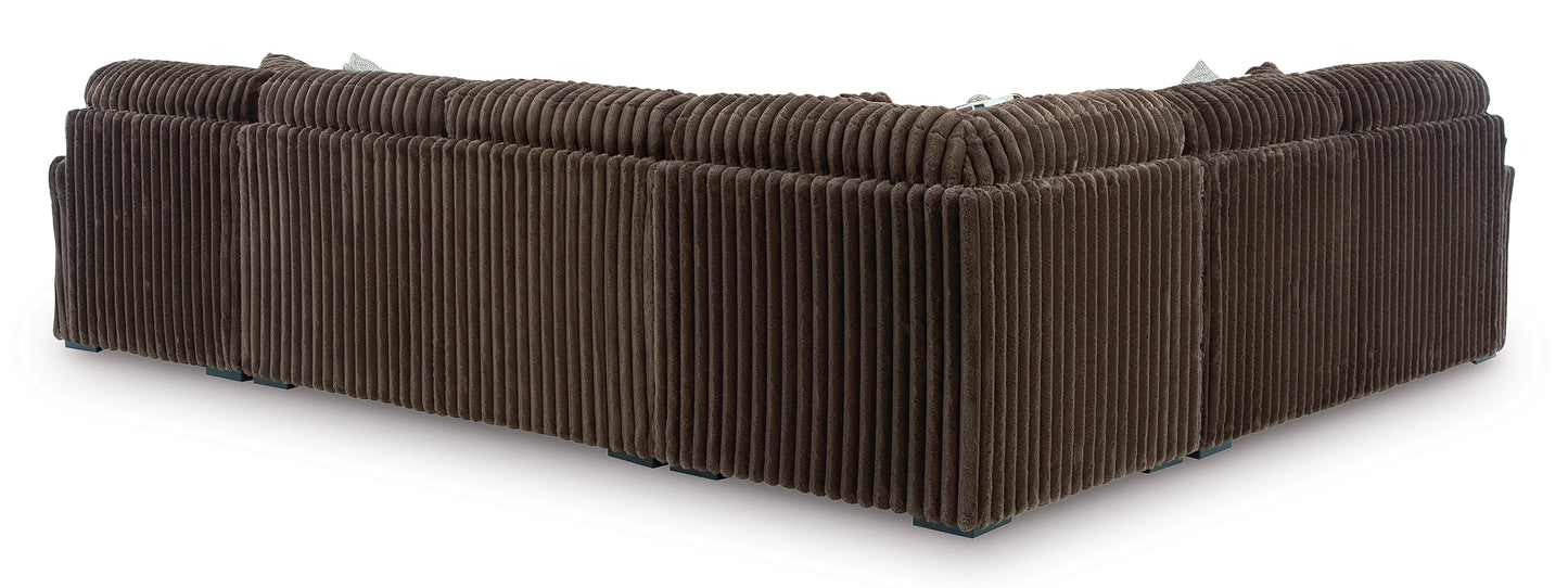 Midnight-Madness 4 piece Sectional Sofa Set