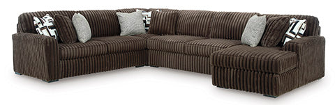Midnight-Madness 4 piece Sectional Sofa Set