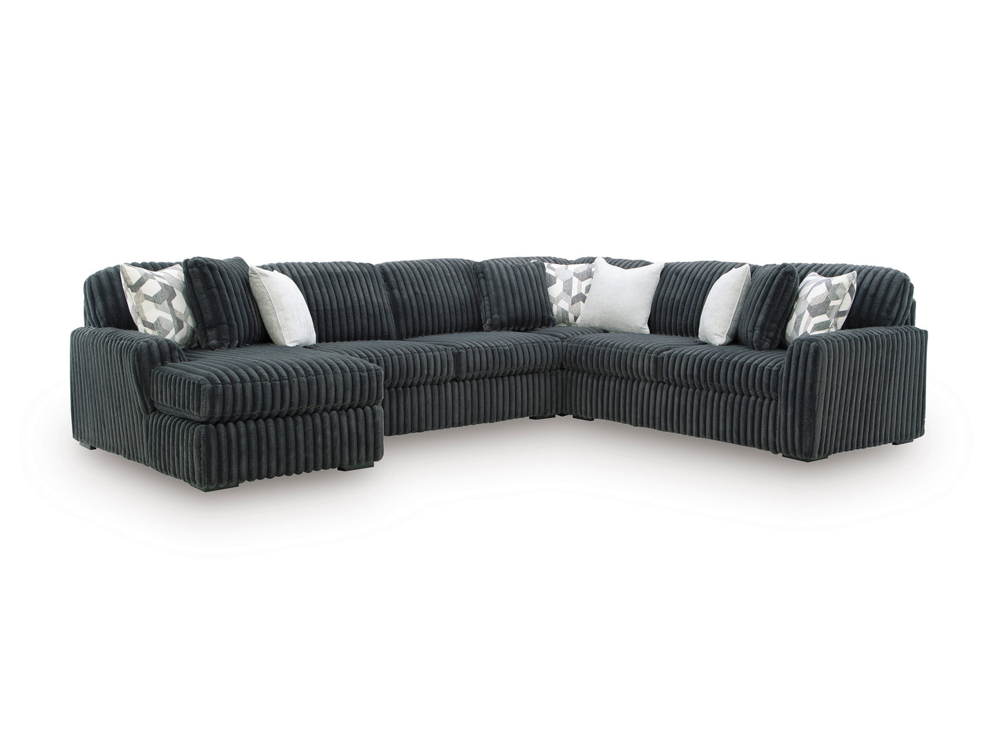 Midnight-Madness 4 piece Sectional Sofa Set