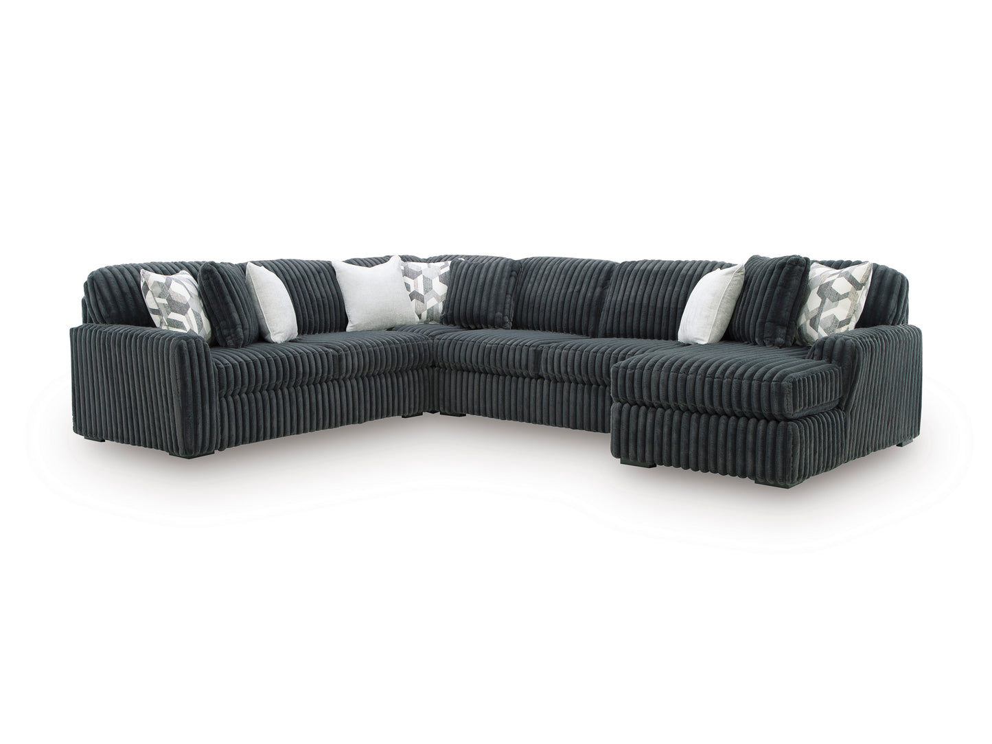 Midnight-Madness 4 piece Sectional Sofa Set