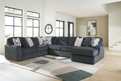 Midnight-Madness 4 piece Sectional Sofa Set