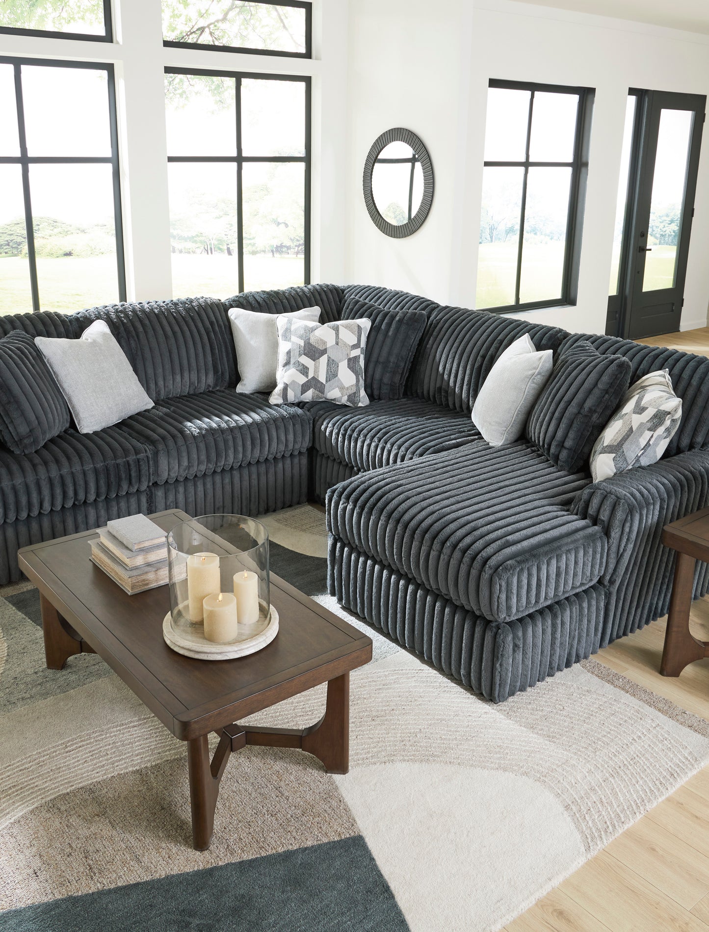 Midnight-Madness 4 piece Sectional Sofa Set