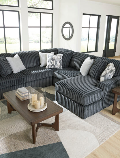 Midnight-Madness 4 piece Sectional Sofa Set