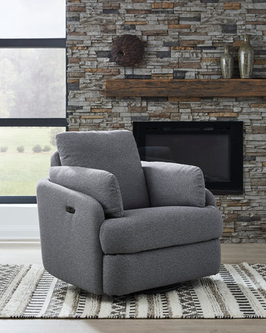 Alainmont Next-Gen Nuvella Swivel Power Recliner
