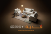 Caretti Sofa Set (3+2+1) + Coffe Table + Rug Package