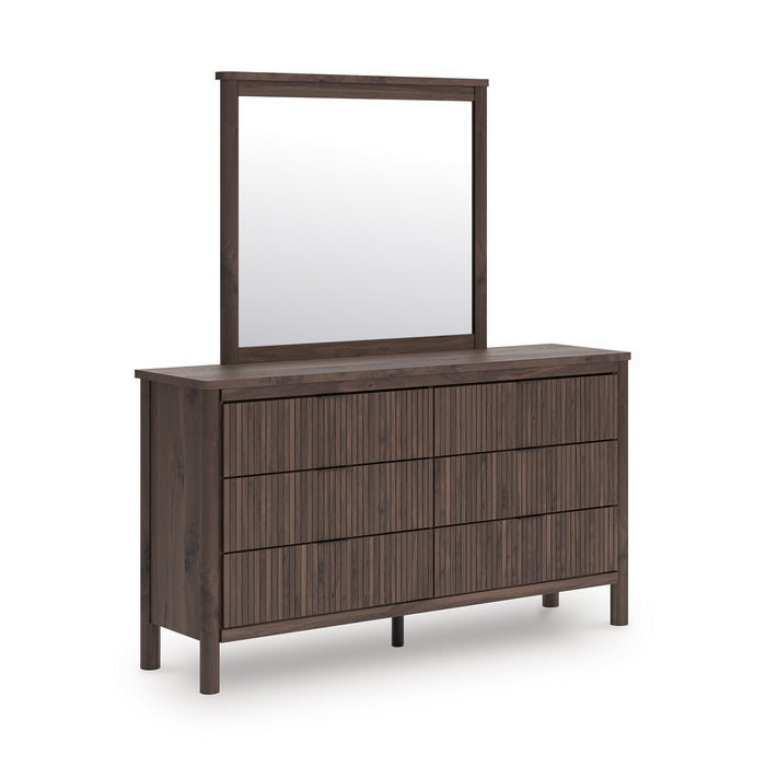 Cadmori Six Drawer Dresser With Mirror