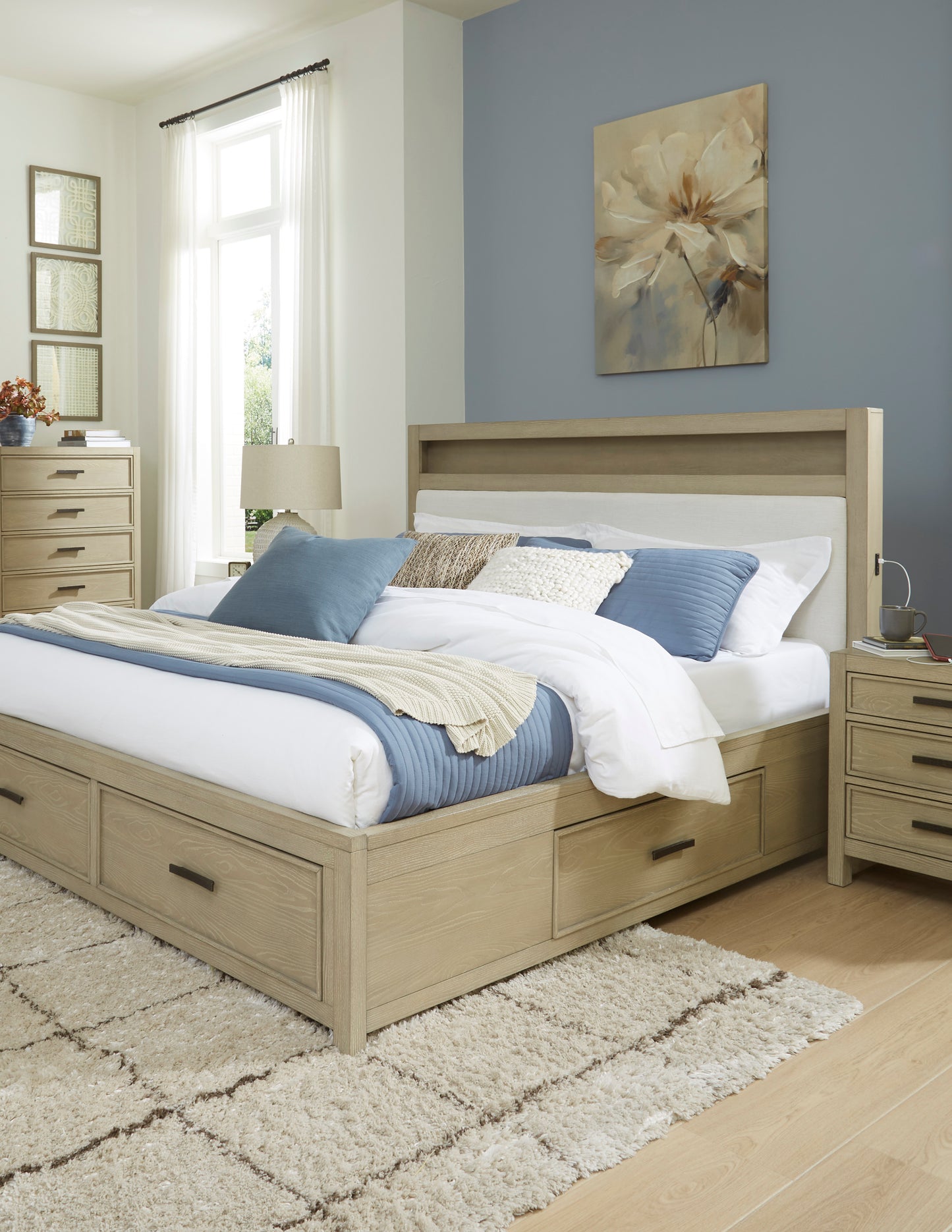 Maylee Three Drawer Night Stand