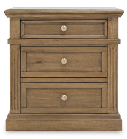 Mylarken Three Drawer Night Stand