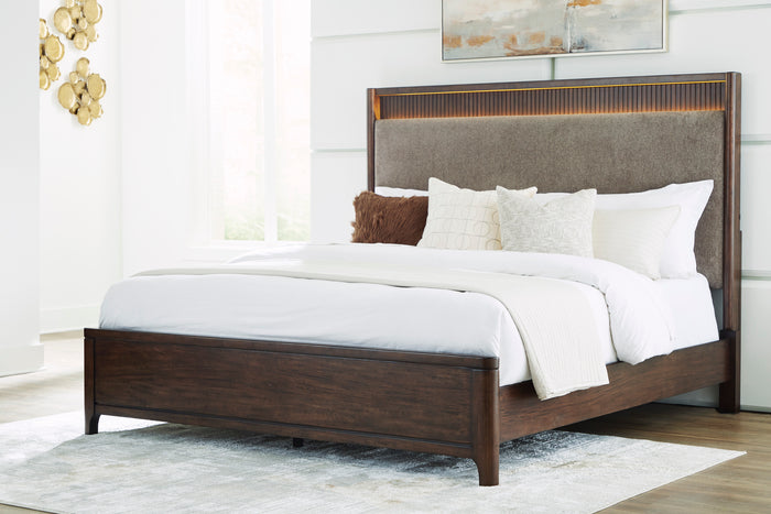 Koreston King Upholstered Panel Bed