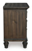 Veramond Three Drawer Night Stand