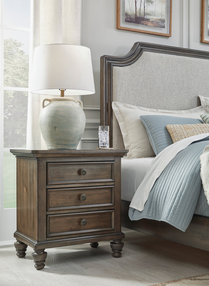Veramond Three Drawer Night Stand
