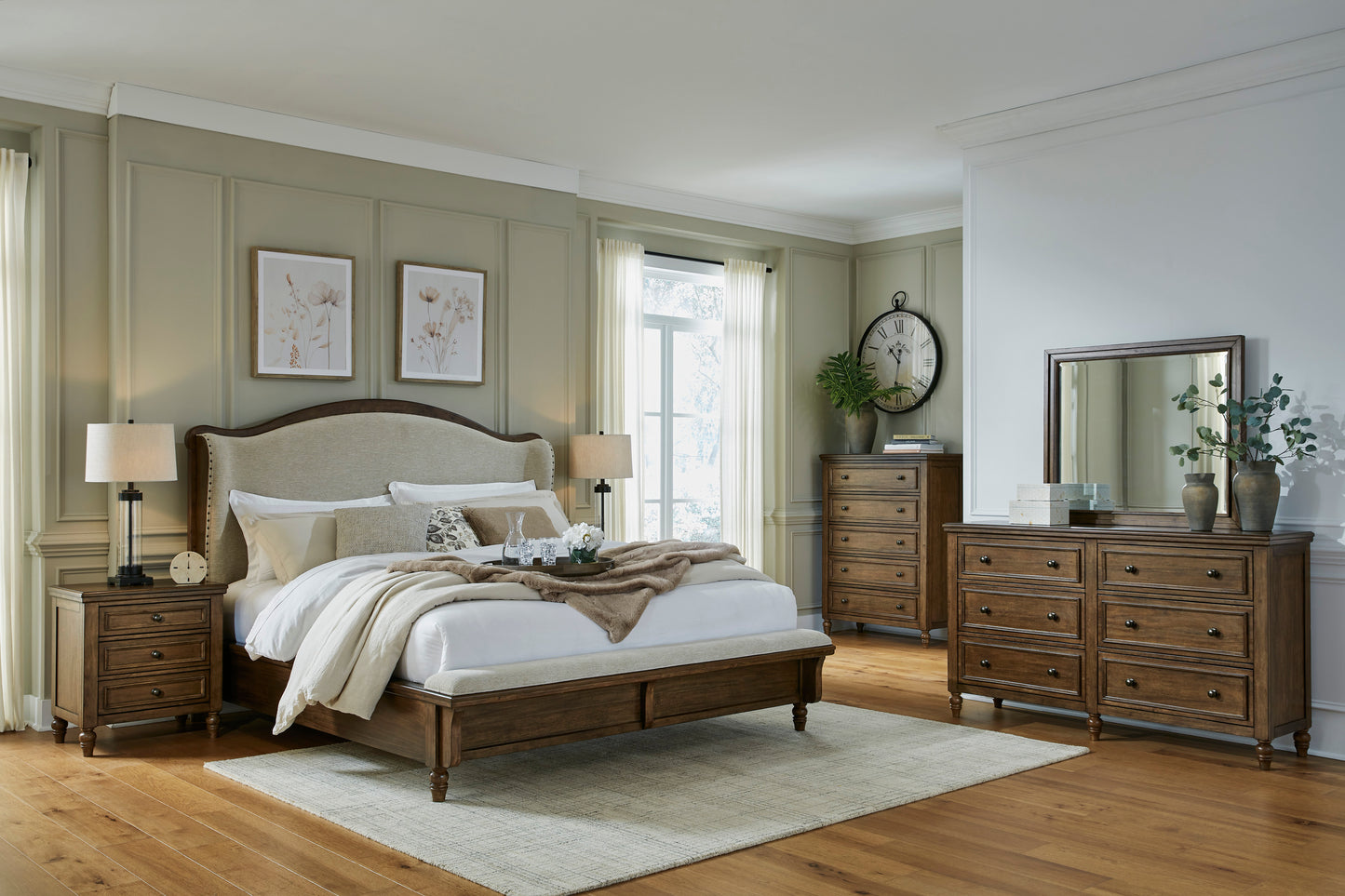 Sturlayne King Upholstered Panel Bed