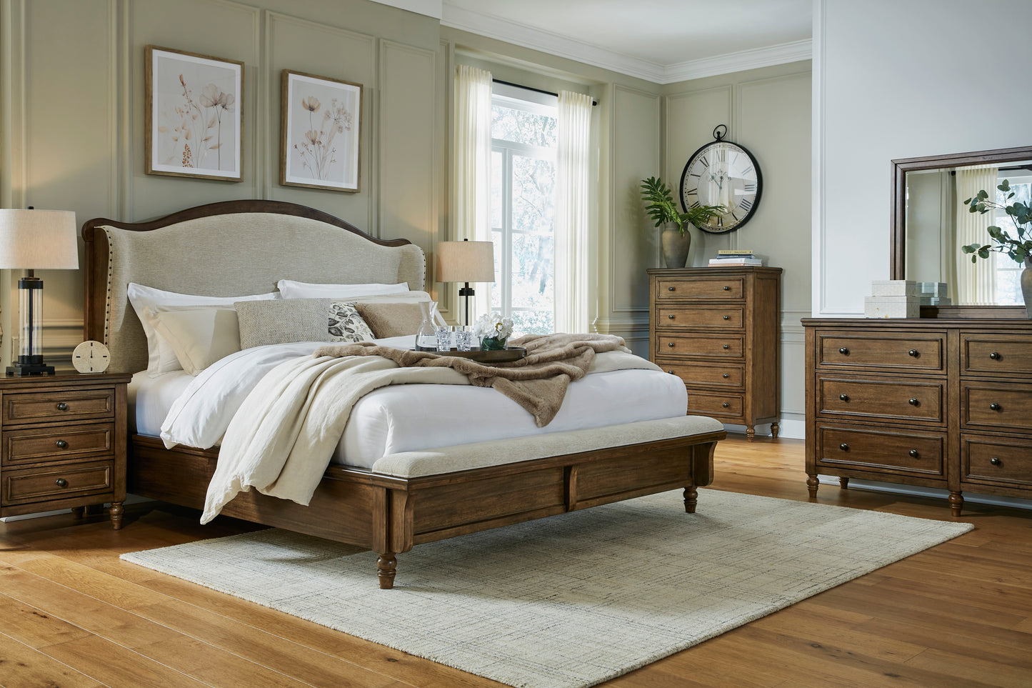 Sturlayne King Upholstered Panel Bed