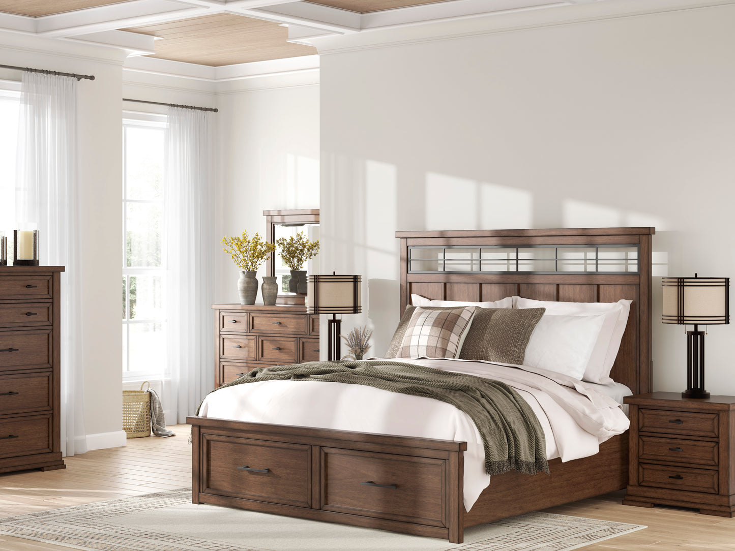 Taffenbrook King Panel Storage Bed
