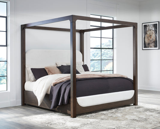 Breckington King Upholstered Canopy Bed