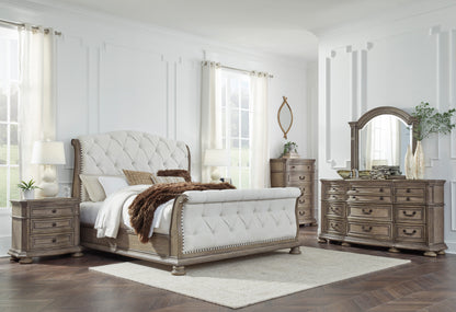 Ardenfield King Upholstered Sleigh Bed