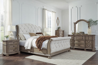 Ardenfield King Upholstered Sleigh Bed