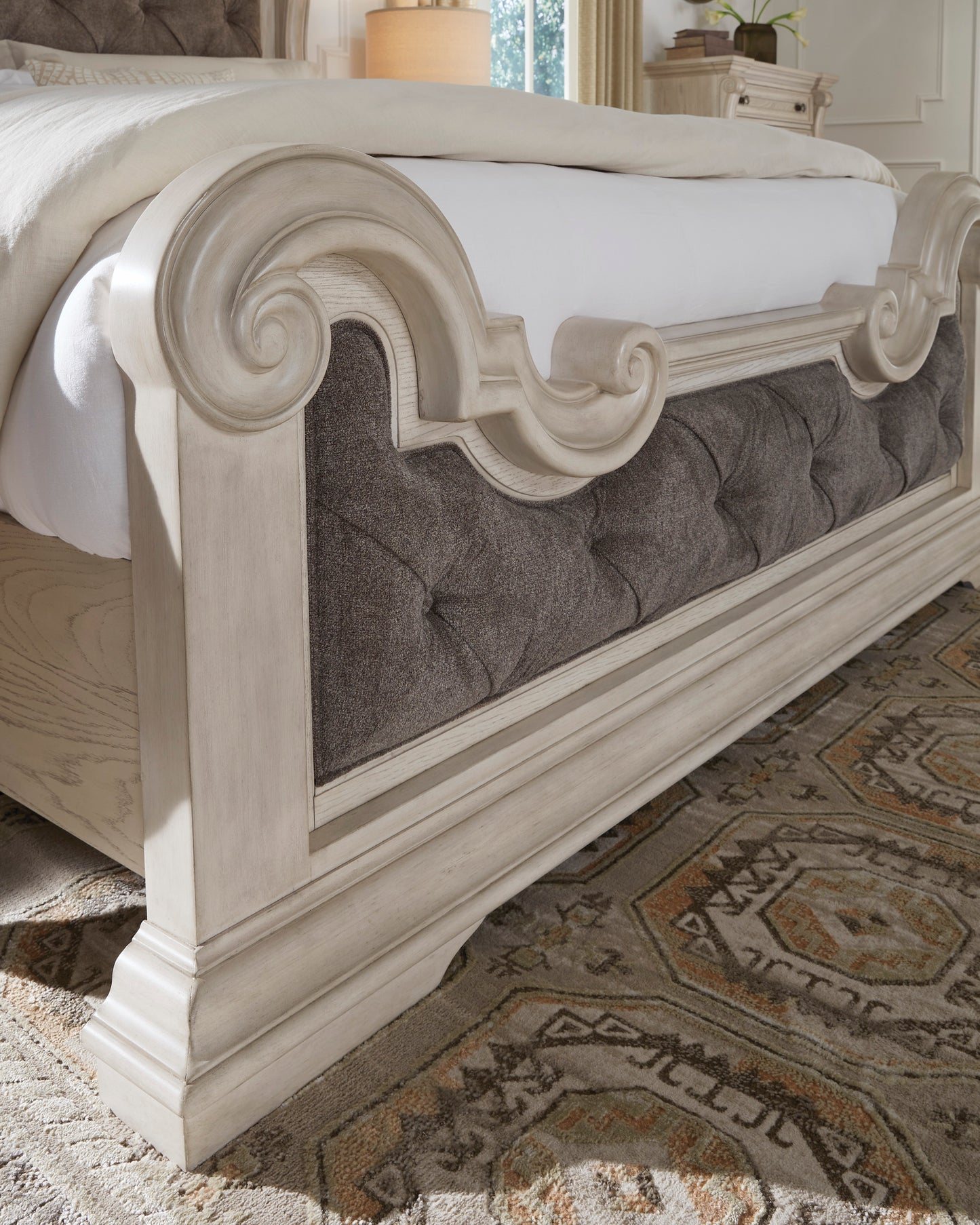 Andonhall King Upholstered Panel Bed