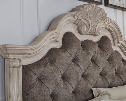 Andonhall King Upholstered Panel Bed