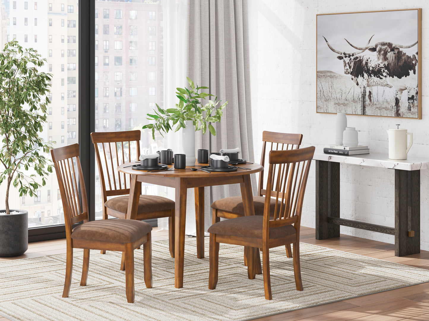 Berringer Dinning table set (Table+ 4 Chairs)