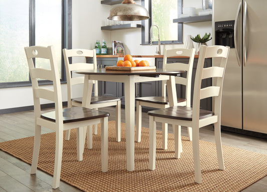 WOODANVILLE Dinning table set (Table+ 4 Chairs)