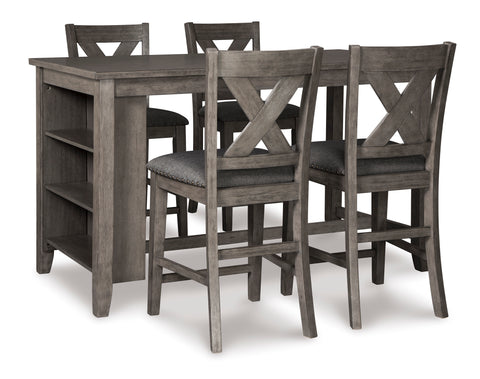 CAITBROOK Dinning table set (Table+4 Barstool)