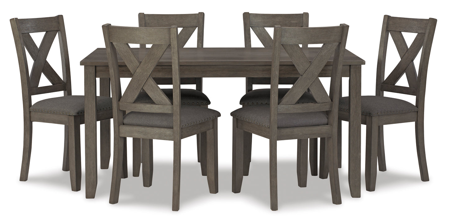 Caitbrook Dining Table and Chairs (Set of 7)