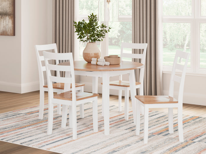 Gesthaven Dinning table set (Table+ 4 chairs)