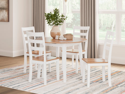 Gesthaven Dinning table set (Table+ 4 chairs)