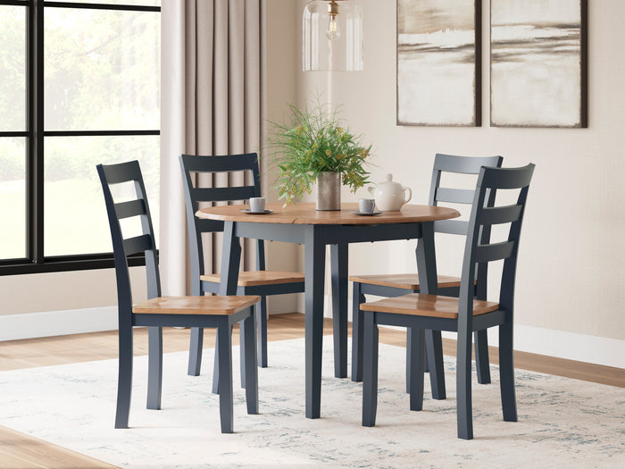 Gesthaven Dinning table set (Table+ 4 chairs)