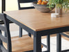 Gesthaven Counter Height Dining Table and 4 Barstools (Set of 5)