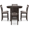 Langwest Counter Height Dining Table and 4 Barstools (Set of 5)