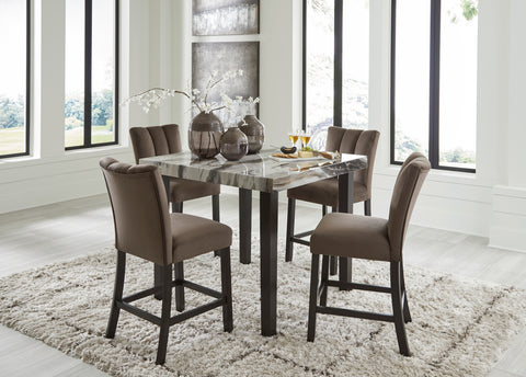Jazmore Dinning table set (Table+ 4 barstool)