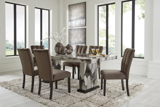 Jazmore Dinning table set (Table+ 6 chairs)