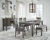 Hallanden Dinning table set (Table+ 4 chairs +Bench)