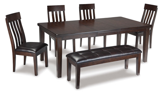 Haddigan Dinning table set (Table+ 4 chairs +Bench)