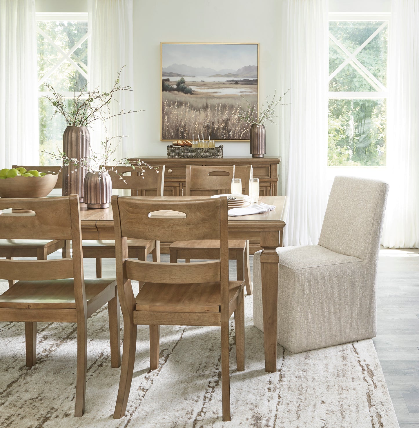 MYLARKEN Dinning table set (Table+ 8 chairs)