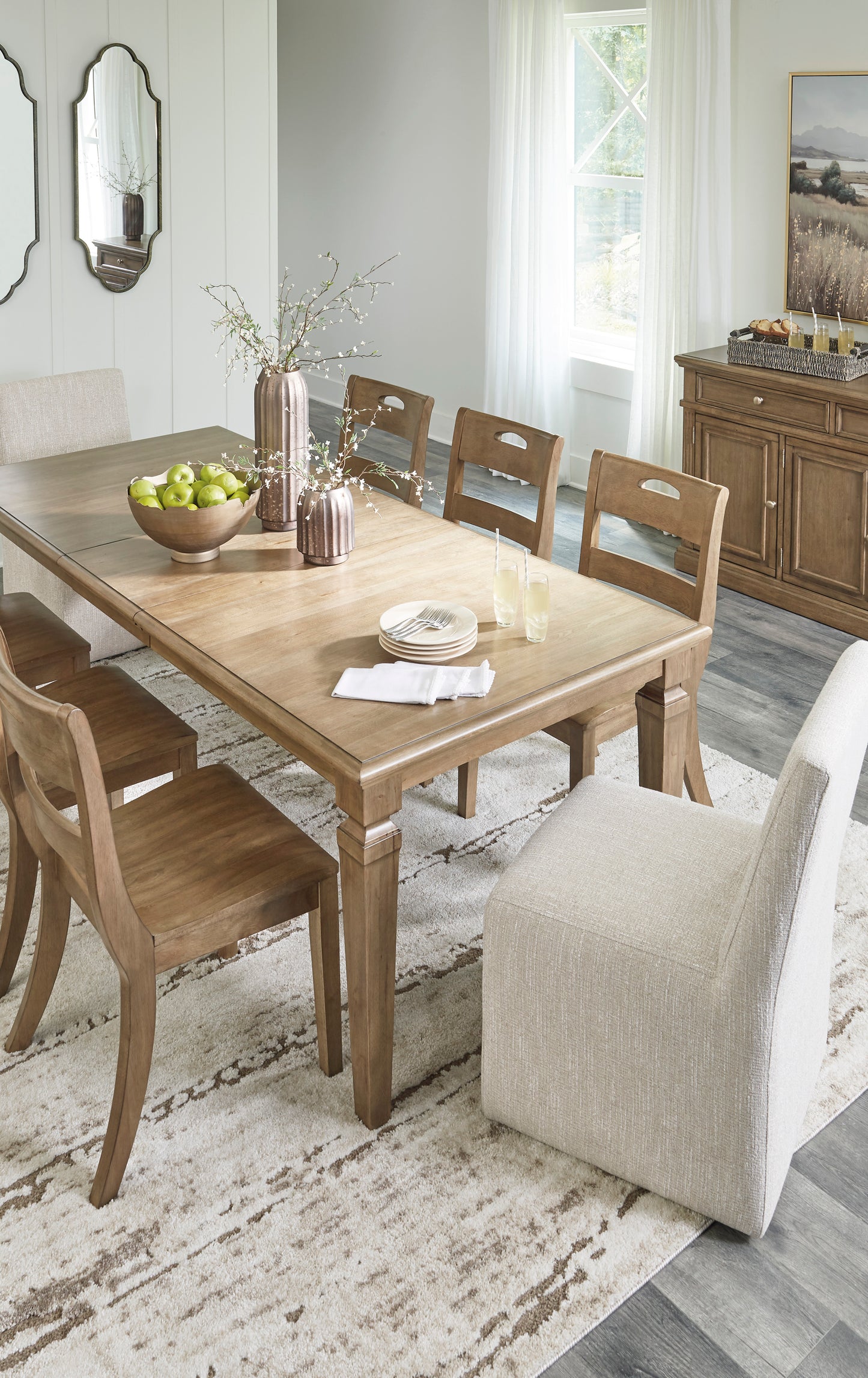 MYLARKEN Dinning table set (Table+ 8 chairs)