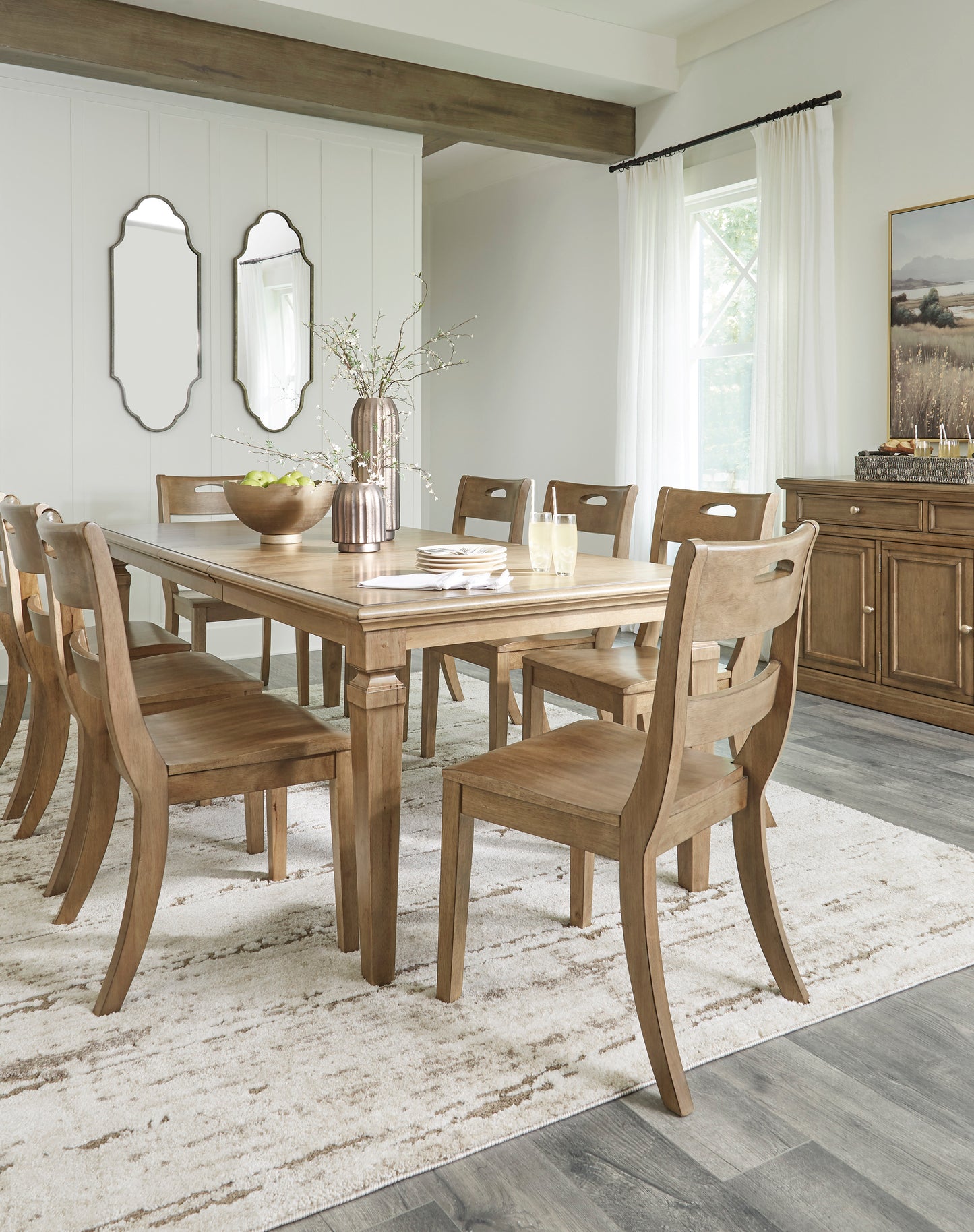 MYLARKEN Dinning table set (Table+ 8 chairs)