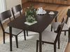 Dantenton Dining Table and 4 Chairs (Set of 5)