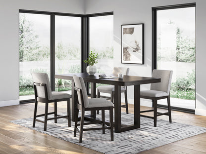 Neymorton Dinning table set (Table+ 4 barstool)