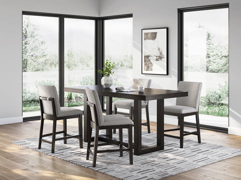 Neymorton Dinning table set (Table+ 4 barstool)